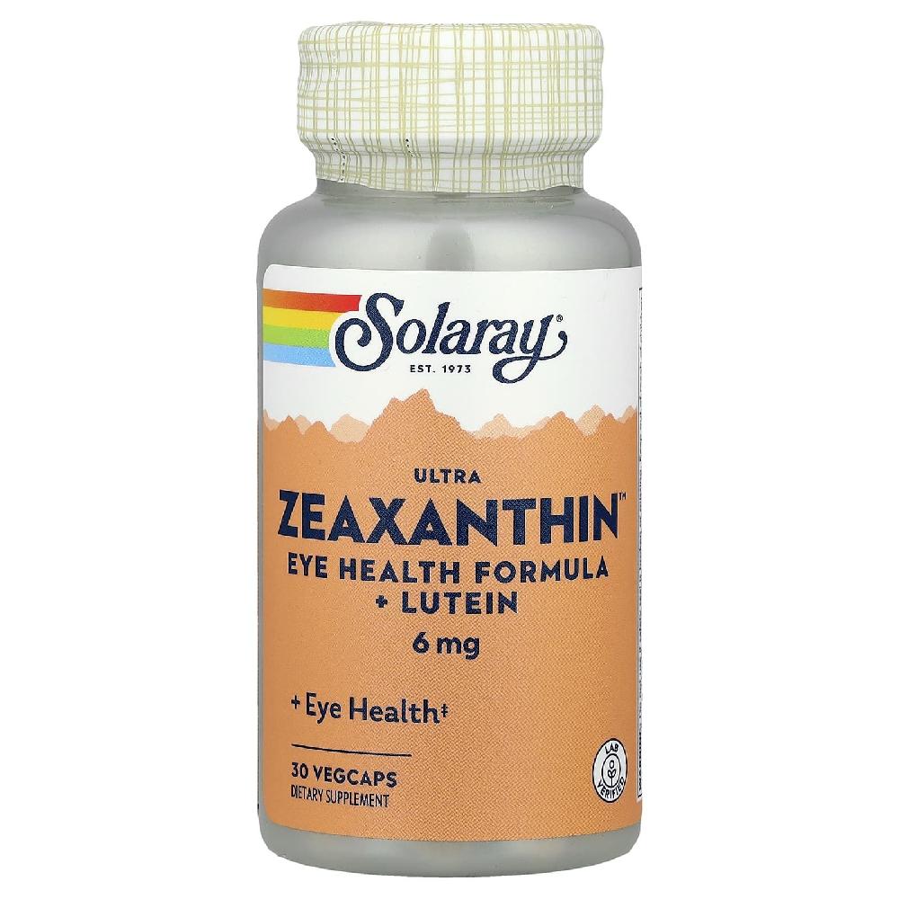 솔라레이 제아잔틴 <b>Zeaxanthin</b> Eye Health 블루베리 빌베리 루테인 30정