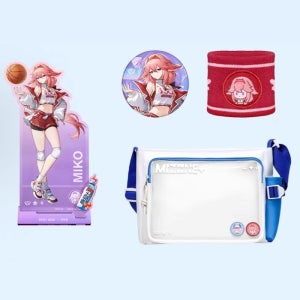 원신 X Mizone 콜라보 굿즈 / 돌아오는 맥동 / 4종 세트 / 야에 미코