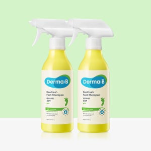 [더마비] 데오프레쉬 풋 샴푸 400ml (쿨라임 향)x2개 세트+[증정]내러티브 핸드크림50ml(만다린)