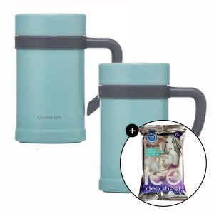 락앤락 이지보온 이중진공 스텐 텀블러 머그컵 500ml 블루 2개 + 사은품제공