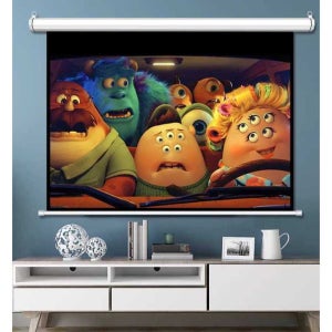 전동 스크린 200인치 족자형 대형 프로젝터 스크린 빔스크린 회의실 화이트 플라스틱 200인치 4