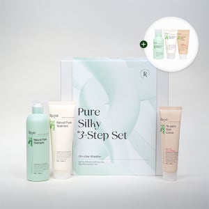 퓨어 실키 쓰리스텝 패키지 + 프로 어메니티 3종