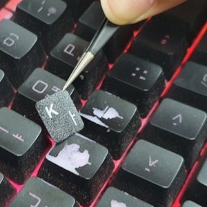 키보드 한글 자판 보수용 PVC 스티커