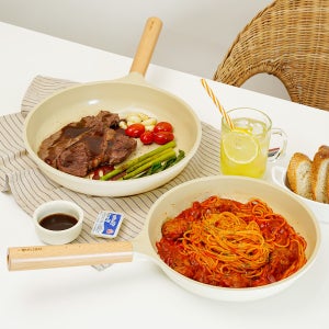인블룸 아이보리 세라믹 코팅 IH 프라이팬 28cm