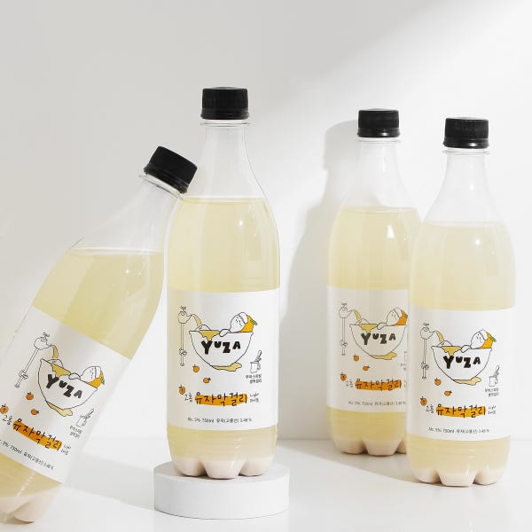 [생막걸리]고흥유자막걸리 라이트 750ml 4병 세트