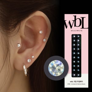 [권은비착용] 더블유비엘 윙블링 정품 스왈 크리스탈 이혈테라피 귀침 주얼패치