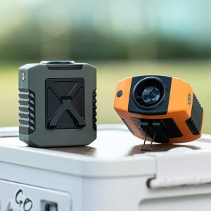 아웃도어 미니 허리선풍기 3in1 보조배터리 LED등 휴대용 대용량8000mAh