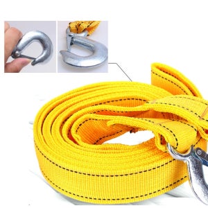 후크 견인로프 클립형 3M 자동차 견인 밴드 해먹고정 체결 고리 캠핑 차량용 다용도 로프