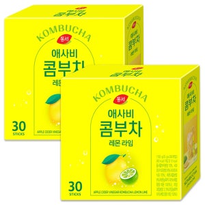 동서 애사비 콤부차 레몬라임 30Tx2개