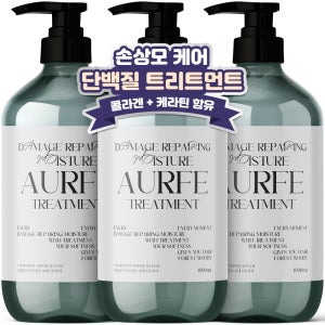 2+1 아우페 헤어 트리트먼트 포레스트우디향 1L 대용량 데미지 리페어링 모이스처 데일리 린스 영양 헤어팩