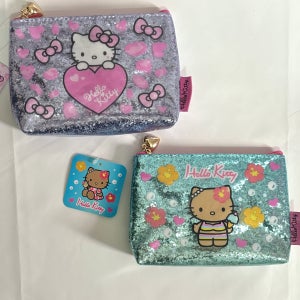 헬로키티 글리터 파우치 2종
