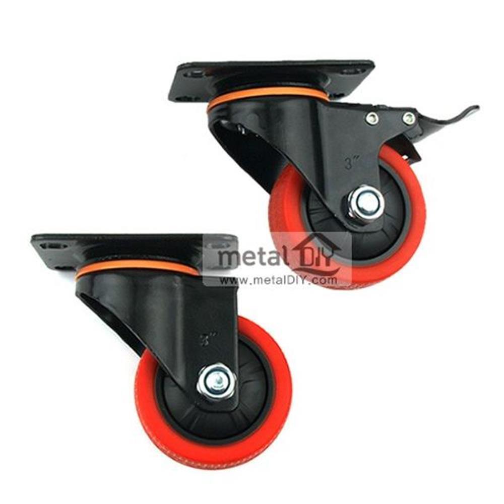 고급우레탄바퀴 회전 스톱 산업 대차 공업 장바구니