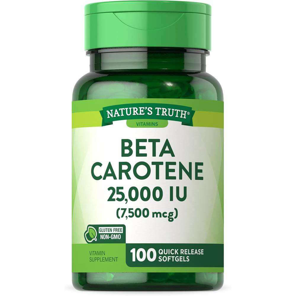 <b>네이처스 트루</b> 베타카로틴 <b>비타민A</b> 25000IU 100소프트젤
