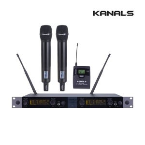카날스 무선마이크 2채널 BW-5002 교회용 방송용 강의용 라이브용 공연용