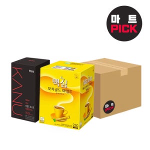 맥심 모카골드 250T + 카누 미니 마일드 150T 세트