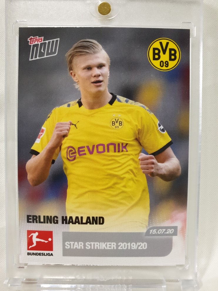 탑스 나우 #195 엘링 홀란 홀란드 2020 TOPPS NOW ERLING HAALAND UEFA 분데스리가 챔피언스 리그 챔스 축구 카드