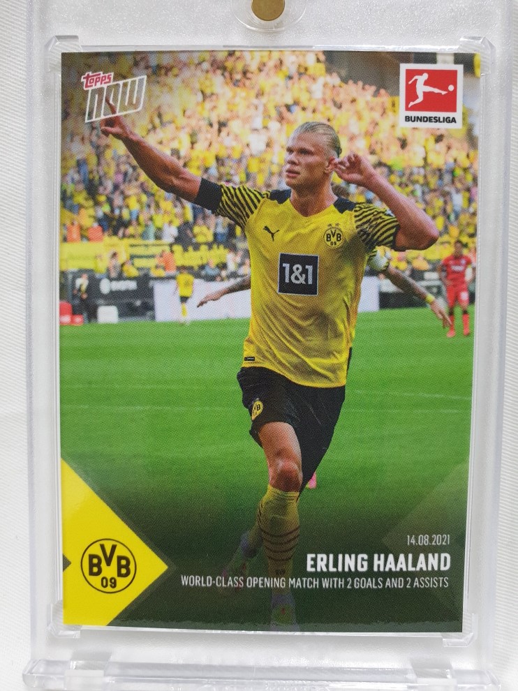 탑스 나우 #134 엘링 홀란 홀란드 2021 TOPPS NOW ERLING HAALAND UEFA 분데스리가 챔피언스 리그 챔스 축구 카드