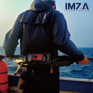 IMZA IZ-W21 NEW 선상낚시 허리벨트 자동팽창식 구명조끼 해수부승인 KOMSA