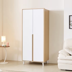 동서가구 밀크 옷장 800x590x1920mm, 이불장, 메이플화이트