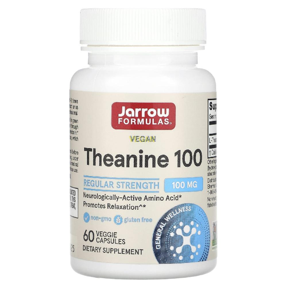 자로우포뮬라 <b>테아닌</b> <b>Theanine</b> 100 100mg 베지캡슐 60정
