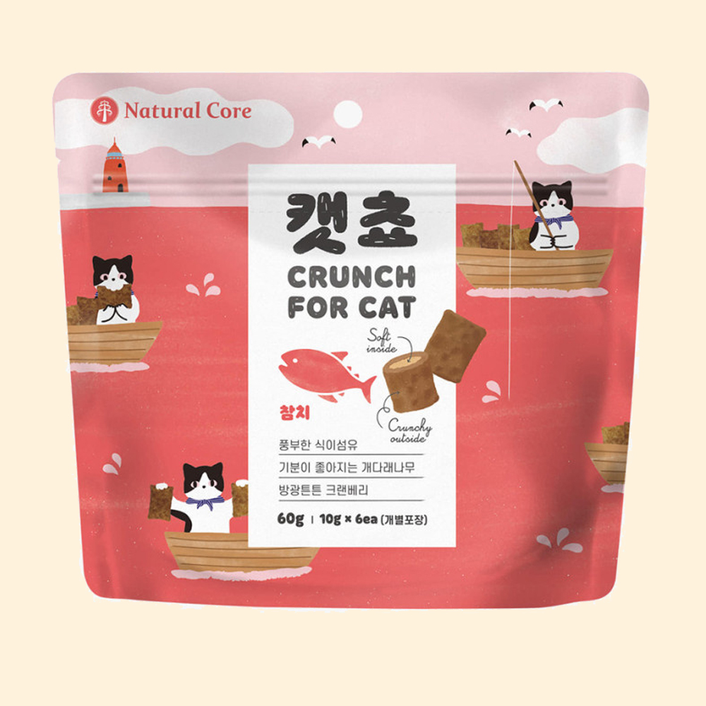 네츄럴코어 고양이 캣쵸 참치, 60g, 1개