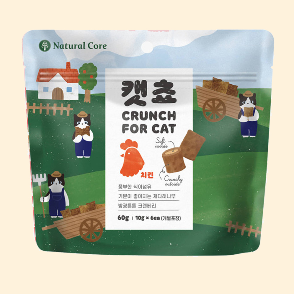 네츄럴코어 고양이 캣쵸 치킨, 60g, 1개