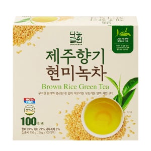 [본사직영]다농원 국내산 제주향기 현미녹차 녹차티백 100개입, 3개