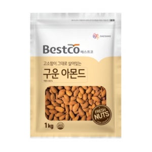 베스트코 구운아몬드 1kg 10개 1박스