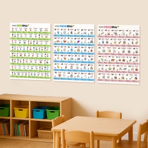 트리마미 세이펜 호환 파닉스 알파벳 영어 학습 포스터