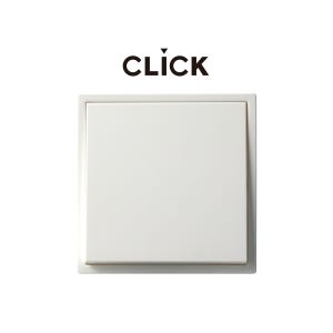 클릭 스위치 화이트 1구 플라스틱 박스 CLICK 유럽형 정사각 인테리어 매립 박스 클릭