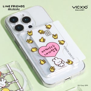 라인프렌즈 미니니 한글 내가 맞음 맥세이프 카드지갑 케이스