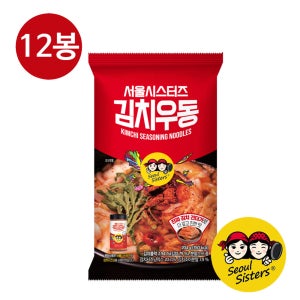 서울시스터드 김치우동 얼큰한맛, 204g, 12개
