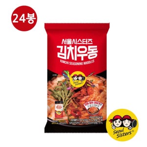 서울시스터드 김치우동 얼큰한맛, 204g, 24개