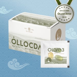 올록담 올리브3 EVOO 지중해 올리브오일 캡슐 올리브유 1개월분
