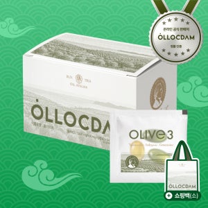 올록담 올리브3 EVOO 지중해 올리브오일 캡슐 올리브유 1개월분