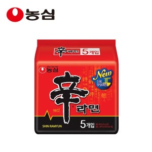 농심 신라면 5입 멀티 120g, 5개