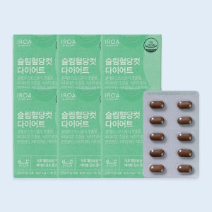 [6박스] 슬림혈당컷 다이어트 (800mgx60정) 건강기능식품 0.8g, 6개