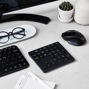 (마우스 드림) 아이노트 KN10B 블루투스 무선 키패드 숫자 키보드 블랙+M508R 블랙