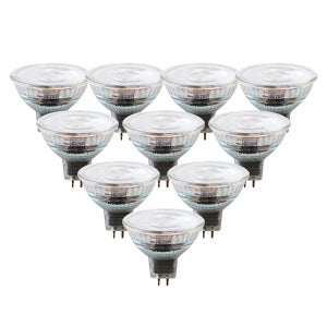 오스람 램프 LED MR16 12v 할로겐대체 전구 6W, 전구색, 10개