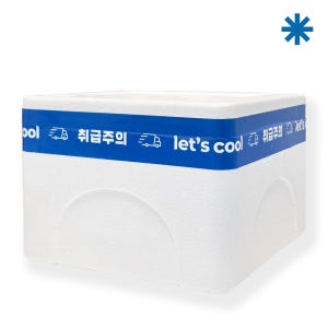 렛츠쿨 보냉 아이스 스티로폼박스 다용도2kg 20개