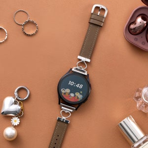 우먼스9999 갤럭시워치 7 스트랩 하트 링크 갤워치 6 5 4 클래식 액티브2 호환 밴드 시계줄