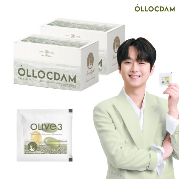 [이찬원PICK] 올록담 올리브3 EVOO 올리브오일 캡슐 올리브유 2개월분