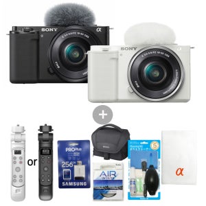 (정품등록이벤트) 소니 ZV-E10K(SELP1650II포함) +아이리버 무선슈팅그립+삼성 SD256G+삼성리더기+소니가방+UV필터+크리너5종+포켓융 풀패키지 소니대리점