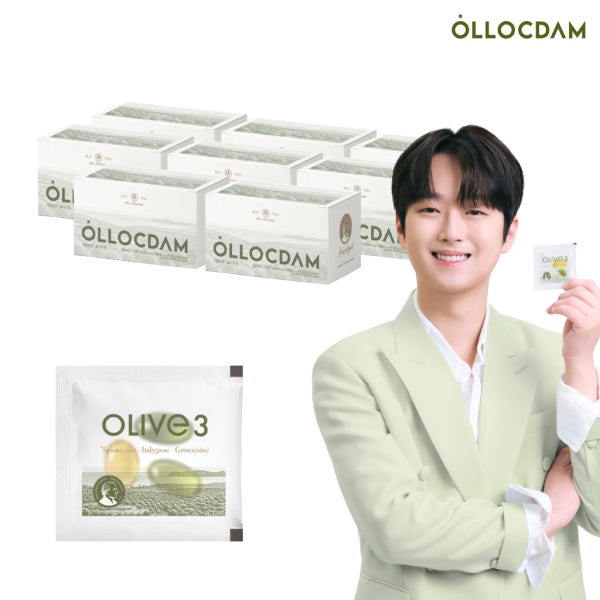 [이찬원PICK] 올록담 올리브3 EVOO 올리브오일 캡슐 올리브유 8개월분