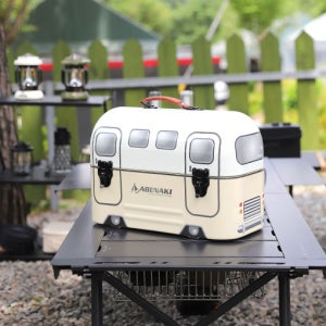 아베나키 캠핑버스 스틸쿨러 감성 캠핑쿨러 피크닉 아이스박스