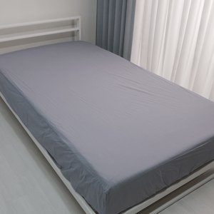그레이 60수 고밀도순면 워싱 매트리스커버 SS D Q K