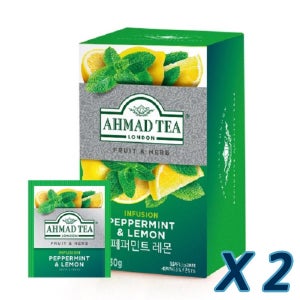 아마드 페퍼민트레몬20티백 20개입, 2개
