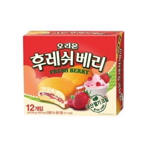 오리온 후레쉬베리 336g 딸기 파이