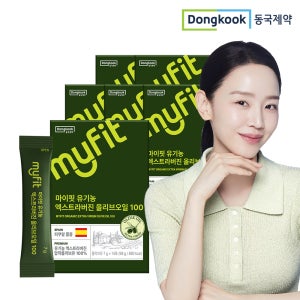 동국제약 마이핏 유기농 냉압착 엑스트라버진 올리브오일100 스틱 스페인산 14포, 6개