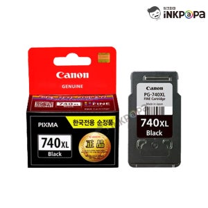 PG-740XL (캐논 740XL Black) 정품잉크 검정 MG2170 GM2090
